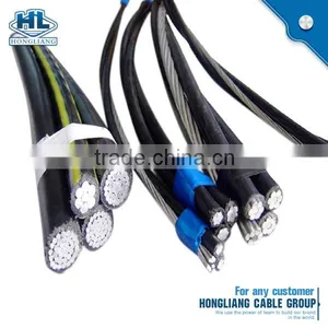 Overhead Cable Aluminium 11kv 33kv Abc Aerial Bundle Cable ACSR 4/0 AWG XLPE Insulated Abc Cable thumbnail-6