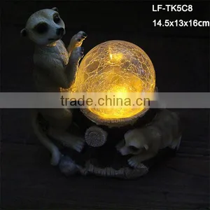 Polyresin Mongoose Small Solar Decorative Lights thumbnail-3