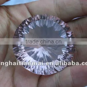 Natural PURPLE Multi-Faceted Quartz Rock Crystal Carved Crystal CRAFT DIMOND thumbnail-1