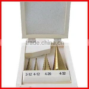 4pc HSS Step Drill Bit Set thumbnail-1