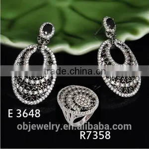2016 Most Popular Hot Sell Jewelry Set With Fashion Design Earrings and Ring thumbnail-1