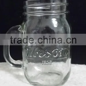 LongRun 2015 New Prodruct Creative Heart Pattern Fruit Jar With Matel Lid and Handle thumbnail-1