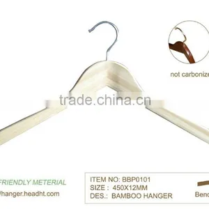 These HEAD Eco Friendly Meterial Natural Bamboo Clothes Hanger thumbnail-2