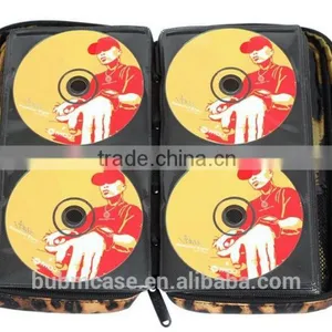 64 Capacity Leopard Grain PU Leather Cover CD DVD Bag CD DVD Storage Bag CD-ROM Package Car Disc Package thumbnail-5
