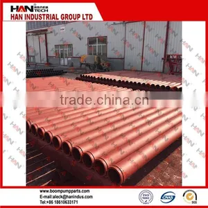 DN125*3m Reinforced Concrete Pump Pipe ST52 Steel Pipe Putzmeister SCHWING Spare Parts thumbnail-2