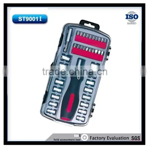 39pcs Gift Transparent Tool Box Multi Tools With Ratchet Tool Holder thumbnail-1