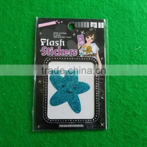 Customized Blue Star Glitter Sticker thumbnail-1