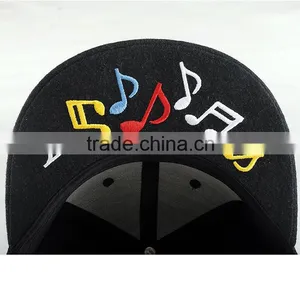 Wholesale Flat Brim 100%acrylic 6 Panel Snapback Custom thumbnail-4