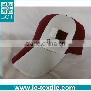 Unique Baseball Cap With QATAR National Flag Embroidery thumbnail-1