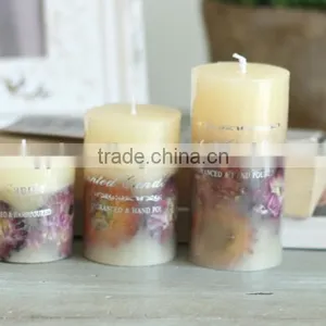 OEM Gift Scented White Pillar Candle thumbnail-1