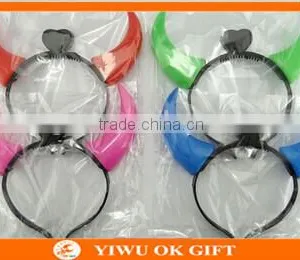 Factory Price LED Flashing Light Devil Horns Halloween Headband thumbnail-3
