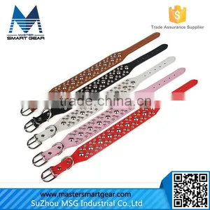 Handmade Embroidered Pet Collars Soft Comfortable Pet Collar PT40 thumbnail-4