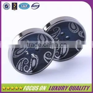Plating Finish Blue Plastic Resin Button for Men Suit thumbnail-3