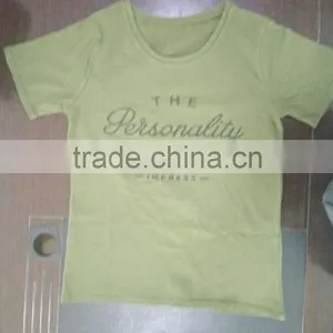 100%cotton T-shirt Stocks thumbnail-3