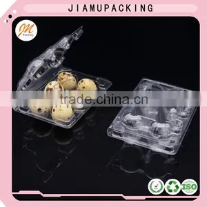 PVC 6 Hole Plastic Clear Disposable Quail Egg Tray for Sale thumbnail-6