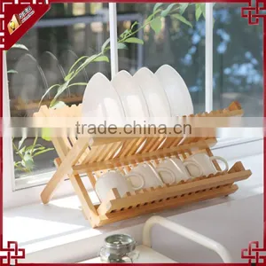 2016 Hot Sale Eco Friendly Wood Plates / Pots / Pans / Cups Dish Drying Rack thumbnail-1
