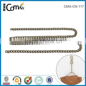 Wholesale Antique Brass Custom Metal Chain Handle for Handbag thumbnail-2