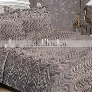 High Quality Throw Fake Fur/PV Fur/faux Fur & Sherpa Blanket/ Bedding Sets thumbnail-3