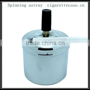 Metal Spinning Ashtray Dia 8cm Chorme Plated thumbnail-1