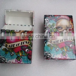 Plastic Cigarette Case. Painted Plastic Cigarette Case. thumbnail-1