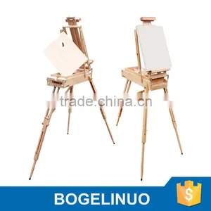 in Stock 145cm Three Legs Wooden Sketch Box Easel Lady Easel Box thumbnail-1