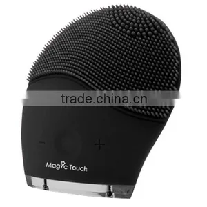 Silicone Deep Clean Facial Cleanser Vibration Cleaning Pulsating Brushes Electric Face Massager For Skin Care thumbnail-2
