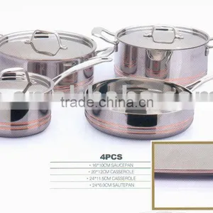 Clad Material Cookware 4pcs Set thumbnail-1