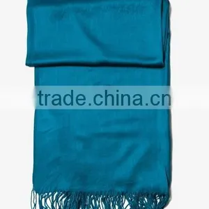 Turquoise Pasmina Viscose Scarf Pashmina Scarves Viscose Shawl Pasmina Scarf thumbnail-2