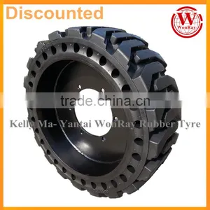 Industrial Cushion Solid Tire Manufacturer 10-16.5 12-16.5 Bobcat Skidsteer Tires thumbnail-1