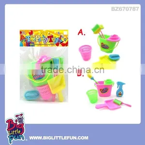 Funny Toy Pretend Play House Wotk Toy Cleaning Set thumbnail-1