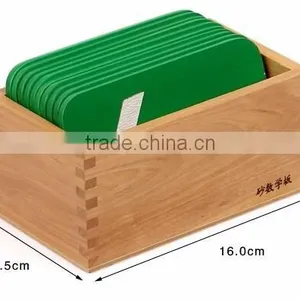 High Quality Wooden Educational Toys Children Montessori Set Digital Learning Board Math Sandpaper Number With Box thumbnail-6