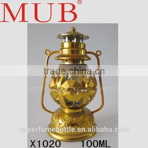 100ml Lamp Light Shape Antique Gold Arabic Perfume Bottles thumbnail-1