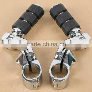 Engine Guard 1.25" Highway Foot Pegs Footpeg For Universal Motocycle New thumbnail-2