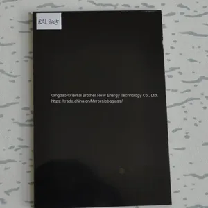 4mm Black Painted Glass RAL9005 thumbnail-1