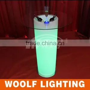 Popular Bistro and Bar Glowing Rechargeable Flashing Colourful LED Lighting Ice Bucket thumbnail-1