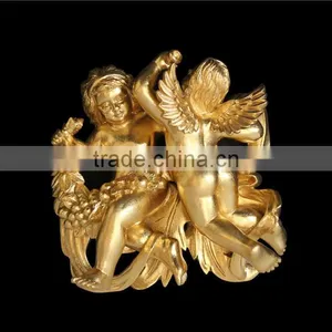 Glorious Decorative Fruit Bowl, Gold Color Fruit Bowl With Handles, Gilt Decorative Arts & Crafts thumbnail-3