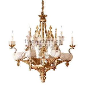 Exquisite Wooden Four Posted King Size Bed, Hand Painting Four-Poster Bed With Night Stand, Wood Carved Bedroom Furniture thumbnail-4