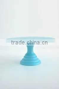 Water Base Food Safe Painting Colorful Wooden Cake Stand thumbnail-1