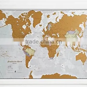 Set of World and US Travel Tracker Maps Scratch Off Places You Visit Paper Scratch off World Map for Travel thumbnail-1