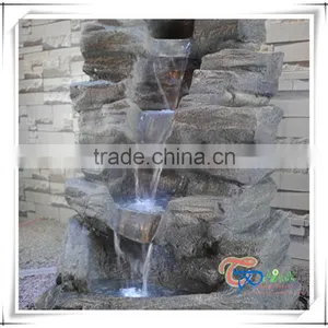 High Quality Outdoor Rock Garden Resin Water Fountain thumbnail-3