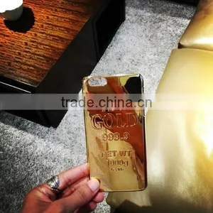 Luxury Electroplating PC Bullion Gold Phone Case For IPhone6 thumbnail-5