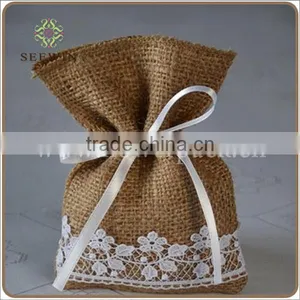 Lace Burlap for Gift Bag thumbnail-1
