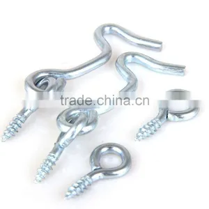 Safety Gate Zinc Plated Hook With Screw Eyes-2-pack thumbnail-5