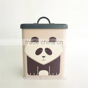Set of 5pcs Metal Dog Dry Food and Bird Pet Treats Storage Canister Tin Box thumbnail-2