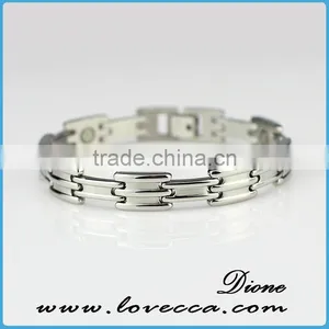 Mens Germanium and Tourmaline Bracelet, Germanium Ceramic Bracelet thumbnail-5