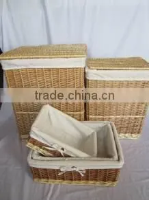 2016 New Design Hand Woven Willow Commercial Laundry Basket thumbnail-1