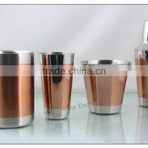Stainless Steel Bar Set With Copper Finish thumbnail-1