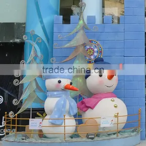 Outdoor Snowman Cartoon Sculpture thumbnail-5
