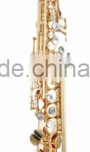 Straight Type Gold Brass Soprano Saxophone thumbnail-1