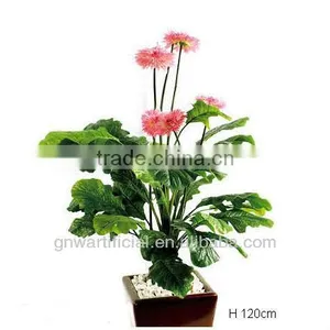 GNW G126 Wholesal Foliage Artificial Plant Indoor With Green UV Plastic Leaves for Aquariums thumbnail-5